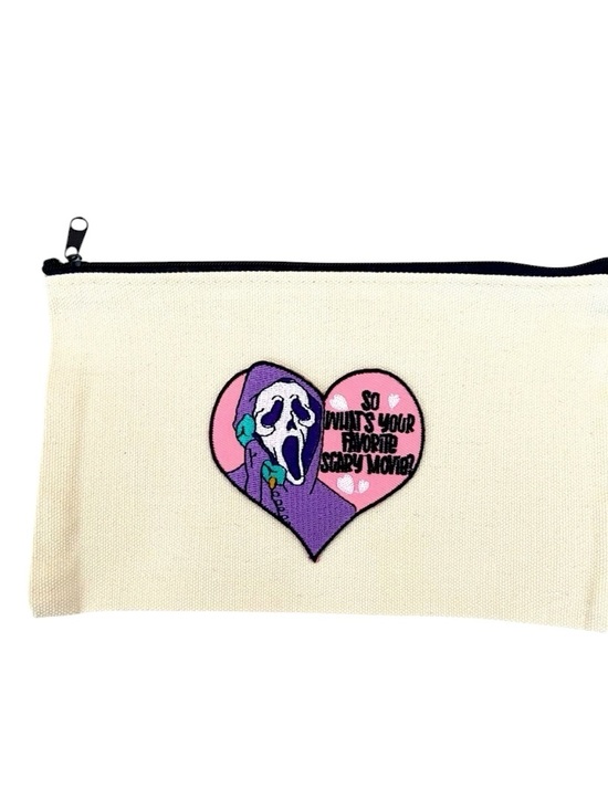 Handbags - HANDMADE COSMETICS BAG WITH ‘SCREAM’ PATCH